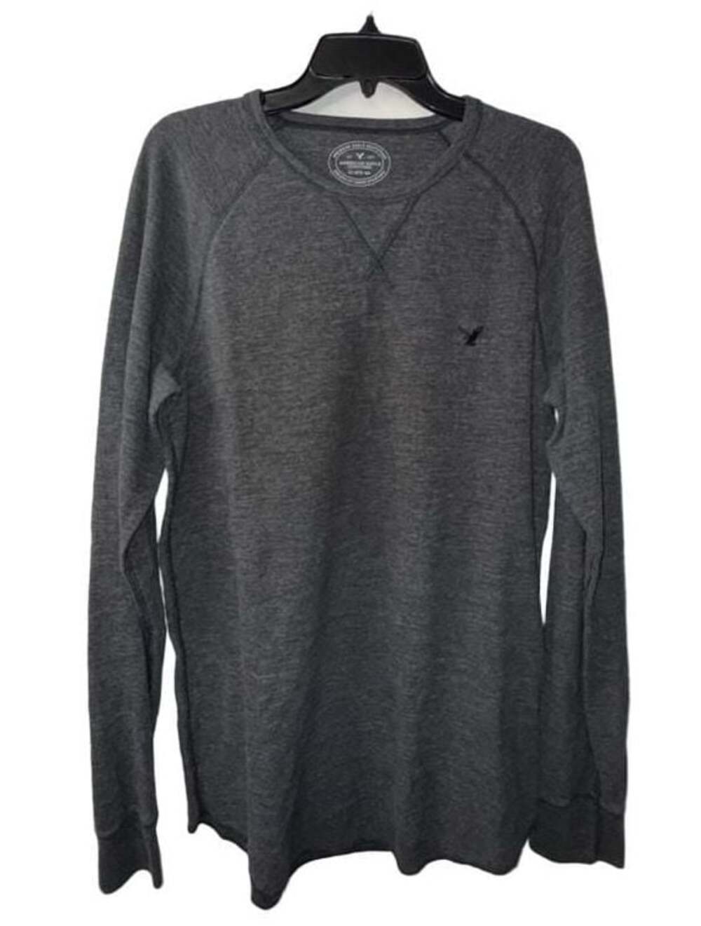 American Eagle Outfitters AE Legend Athletic Fit Gray Thermal Long Sleeve